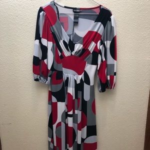Multicolored women’s casual business dress